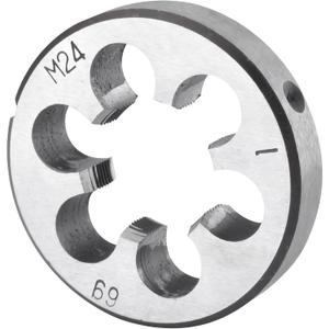 Burkit Metric M24 X 1 Round Threading Die, M24 x 1.0 Machine Thread Die Right Hand