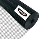 Black Hardware Cloth 16" x 10' 1/2 Inch 19 Gauge, PVC Coated Galvanized Steel Wire Mesh Roll, Welded Metal Fencing for Chicken Coop, Garden Fence, Poultry, Rabbit, Snake Barrier, and Home Improvement