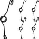 Oudain 5 Pieces Hinge Pin Door Stop Butterfly Spring Keep Door Open Hinge Stopper Residential Wedges Fits for Bedroom Interior Outdoor Props (Black)