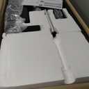 Monomi Electric Height Adjustable Standing Desk, 48x24 Inches, Ergonomic Home Office Sit/Stand Up Desk (Black Steel Frame/Rustic Brown Top)