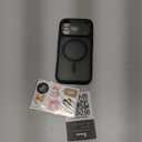 TOCOL for iPhone 17 Pro Case, Compatible with Magsafe, Full Camera Protection, Built-in Magnetic Ring, Drop Protection, Translucent Matte Phone Case for iPhone 17 Pro 6.3 inch (Black)