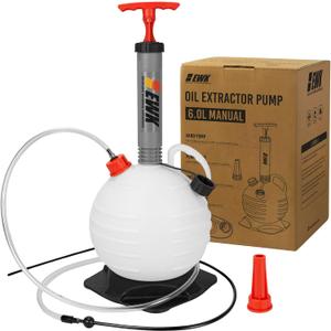 EWK 6L Vacuum Oil Extractor Pump Fluid Extractor Oil Change Pump for Automotive and Marine Boat