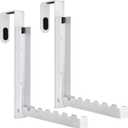 Coloch 2 Pack Over The Door Hanger for Cloth, Foldable Cloth Drying Rack Space Saving Coat Hanging Hook 6 Ridges Portable Towels Storage Hanger for Small Space, Bedroom, Bathroom