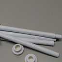 Tension Curtain Rod 31 to 75 Inch Spring Tension Rod for Windows Adjustable Curtain Rod No Drilling Expandable Pressure Curtain Rod Tension Rods for Window,Bathroom,Kitchen,Doorway (White)