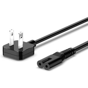 AC Adapter Power Cord 5ft, Super Slim Flat Plug Non Block Design, Figure 8 Power Cable Replacement for Chargers, TV, Xbox, PlayStation Series, Power Supply for Small Electronic Gadgets