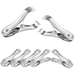 80 Pcs 2inches Gardening Clips for Netting, Metal Clamps Made of Stainless Steel, Have a Strong Grip of Greenhouse Clips Keep the Plant Cover on Garden Hoops