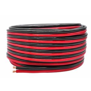 12 Gauge 100% Copper Zip Cable | 12 AWG (American Wire Guage) Stranded OFC Red - Black Bonded for Automotive Power Car Audio LED Light Trailer Remote Hookup Harness Wiring (50 ft Black & 50ft Red)