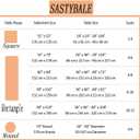 SASTYBALE Christmas Tablecloth Rectangle, Jacquard Fabric Christmas Table Cloth with Poinsettia Flowers, Spillproof Table Cover for Winter Holiday Dinner Decor (Rectangle, 60" x 84")