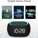 ANJANK Alarm Clock FM Radio with Bluetooth Speaker, Hi-Fi Stereo Sound, 0-100% Dimmer,7 Clolors Night Light, 8 Wake Up Sounds,16-Level Volume, Small Digital Clock with Sleep Timer for Bedroom Bedside