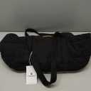 Plush Dog Purse Carrier for Small Dogs, Soft Tote Bag with Safety Harness Clip, Cozy Pet Carrier for Dogs Under 15 lbs, Comfortable Shoulder Carrier for Travel, Black 2.0