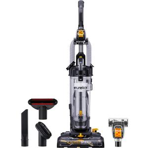 EUREKA PowerSpeed Lightweight Powerful Upright Vacuum Cleaner for Carpet and Hard Floor, Pet Turbo, Black,Yellow