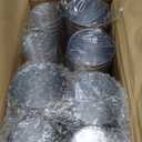 I00000 200 Pack 12 oz Gold Plastic Cups, Clear Disposable Cups, Disposable Plastic Glasses Cocktail Glasses Premium Cups with Gold Rim, 12 Ounce Tumblers for Party & Wedding