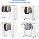 Simple Houseware Clear Garment Rack Cover