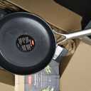 OXO Professional 8" and 10" Frying Pan Skillet Set, Hard Anodized Ceramic Nonstick Cookware PFAS-Free, Stainless Steel, Induction Suitable, Diamond Reinforced Coating, Dishwasher and Oven Safe, Black