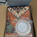 OJIA Stair Treads Non-Slip Matching Mat for Wooden Steps, Square Capet Stair Treads Rubber Backing Stair Runner Anti-Slip Stair Landing Mat 31x31 Inch (2'7" x 2'7", Oriental)