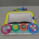 Infantino Busy Board Mirror & Sensory Discovery Toy Boat for Fine Motor Skill Development with Gears, Beads, High Contrast Prints, Tummy Time, Sit & Play or On The Go, for Newborns, Babies & Toddlers