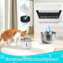 16-Pack Cat Water Fountain Filter  Cat Fountain Replacement Filters for Stainless Steel Adjustable Water Flow Pet Water Fountain, Dog Water Fountain