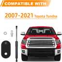 Tailgate Assist Shock for 2007-2021 Toyota Tundra, Truck Tailgate Shock Absorber Perfect Fit Factory Cable, Toyota Tundra Accessories 2007-2021, Truck Accessories, Cushioned Lowering, Black