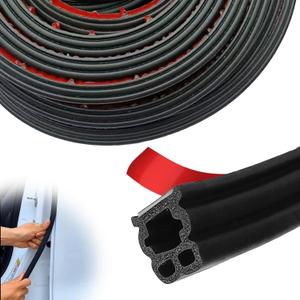 31.4Ft Car Door Seal Strip Universal Self-Adhesive Thickened Rubber Weather Stripping for Soundproofing, Waterproof &Dust Protection, Large Auto Door Edge Trim Seal Gasket for Truck, SUV, RV