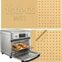 MEIYA Air Fryer Liners Disposable, 180Pcs Parchment Paper Sheets for Air Fryer, Oven, Toasters, 9x11 Inch rectangle Non-Stick Air Fryer Liner, Unbleached Oven Liners for Bottom of Oven