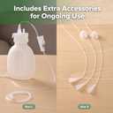 haakaa Supplemental Feeding Tube & Pouch Set, Baby Supplemental Nursing System, SNS Breastfeeding System, Food Grade Silicone, New Upgraded Design with Dual Tube Flow Control