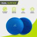 ProsourceFit Core Balance Disc Trainer, 14 Diameter with Pump for Improving Posture, Fitness, Stability