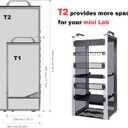 GeeekPi 12U Server Cabinet, 10 inch Server Rack for Network, Servers, Audio, and Video Equipment, DeskPi RackMate T2 Rackmount, 10.23 inch Depth