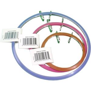 Frank A. Edmunds Assortment, 3.5-inch, 5-inch and 7-inch Spring Tension Embroidery Hoops,CNSTH-A3557, Set of 3