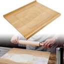 Reversible Wood Pastry Board 20"X24"with Engraved Ruler, 20"L x 40"W