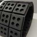 Rubber Anti-Vibration Isolator Pads,18" x 18",3/4" Rubber Mats,Anti-Walk,Anti-Slip,Anti-Noise Waffle Vibration Isolation Pad for Dryers,Fitness Equipmen,Audio Air Conditioner Unit., Large
