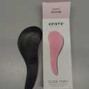 Crave Naturals Glide Thru Hair Brush - Detangler Brush for Curly, Straight, Wet or Dry Hair - Gentle Detangling Brushes for Adults, Kids, Toddlers - Hair Accessories for Women, 7.5x3 - Pink (1 Pack (Regular))