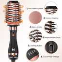 Natrial Hair Dryer Brush Blow Dryer Brush in One Hot Air Brush for Drying and Straightening, Volumizer Multi-Styler Smooth Curls for All Hair Types, Frizz-Free Blowout Brush for Salon Quality