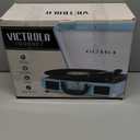 Victrola Journey Bluetooth Portable Suitcase Record Player  with Built-in Speakers, 3 Speed Vinyl Record Player, RCA Out, Headphone Jack (Turquoise)