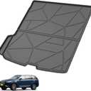 Elsetyler Custom Fit for Cargo Liner 2016-2024 2025 2026 Volvo XC90 - Black TPE All Weather Heavy Duty Waterproof Rear Cargo Tray Trunk Floor Mat Protector