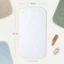 Comfy Cubs Muslin Burp Cloths 20" x 10", Pack of 10 - Large, 6-Layer, Ultra Absorbent 100% Cotton for Baby Drool and Messes - Soft, Safe & Gentle Baby Burp Cloths for Boys & Girls - White