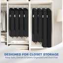 Travel Clothing Storage Bags for Hanging Clothes, Large Heavy Duty Zippered Garment Bags, Breathable Long Suit & Dress Bags for Closet Storage, Moving & Seasonal Organization