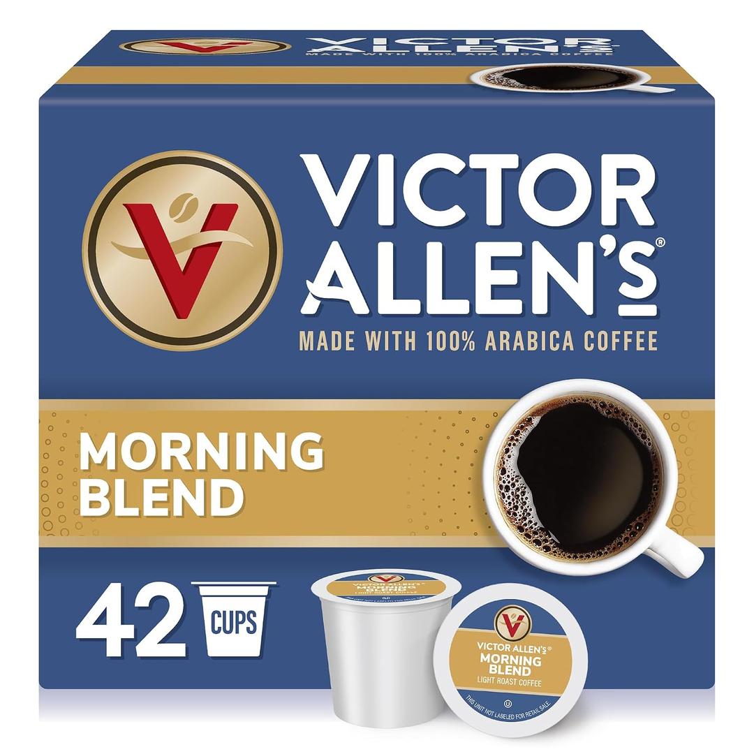 Victor Allen's Coffee Morning Blend, Light Roast, 42 Count, Single Serve Coffee Pods for Keurig K-Cup Brewers (EXP 12/15/27)