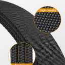 JUKMO Stretch Tactical Belt for Men, Military Work Rigger Hiking 1.5" Elastic Nylon Web Ratchet Quick Release Belt (Black)