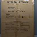41" Extra Tall Baby Gate for Big Dog No Jumping Over, 30-48.8" Wide Pet Safety Gate Indoor for Doorways No Drilling,Auto Close Child Puppy Gates for Stairways Pressure Mounted (Black)