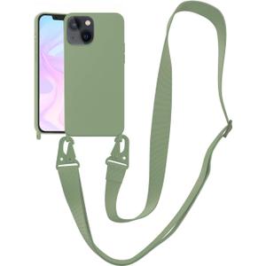 Compatible with iPhone 6/7/8/SE Case, iPhone SE 3 2022/SE 2 2020 Case with Adjustable Lanyard, Mint Green