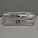 mDesign Stackable Plastic Food Storage Bin with Handles for Kitchen Pantry, Cabinet, Refrigerator, Freezer - Organizer for Fruit, Yogurt, Squeeze Pouches - BPA Free, 10" Long - Clear (10 x 4 x 3)