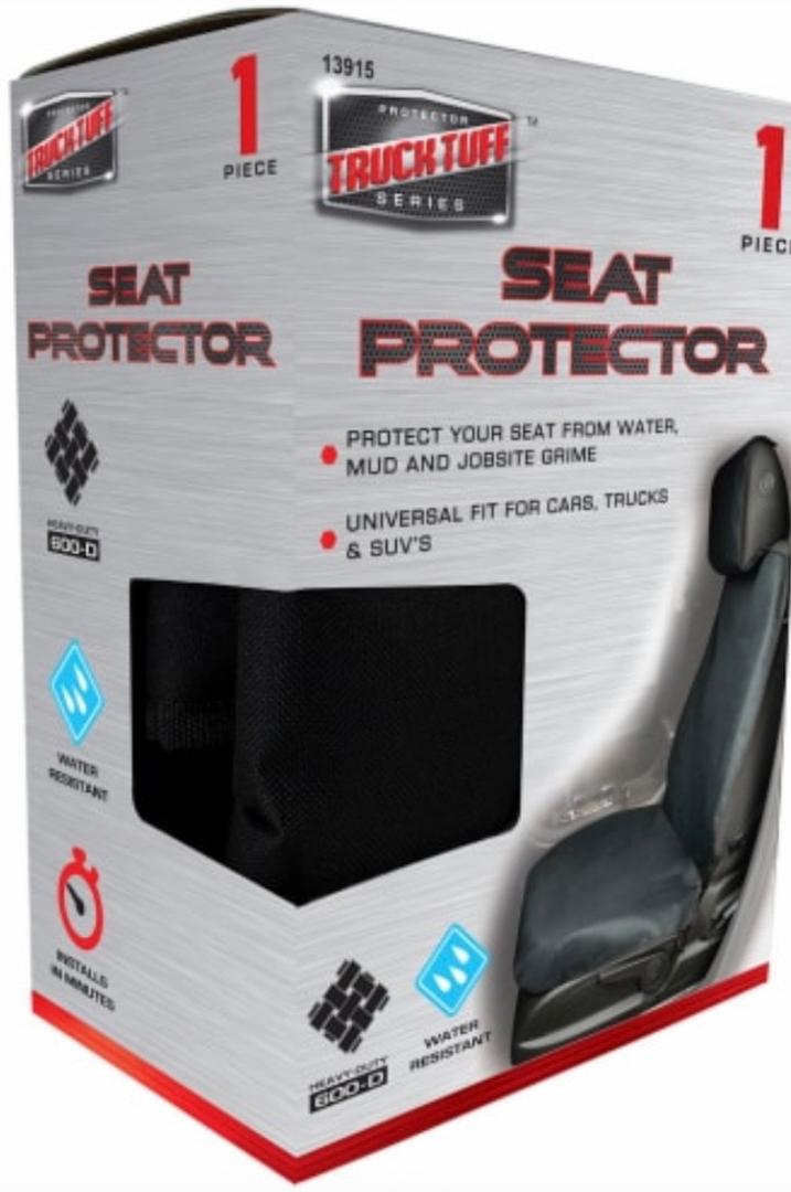 Custom Accessories Truck Tuff 13915 Heavy Duty Seat Protector (Black), 1 Pack