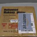 Hansong Vanity Mirror with Lights Lighted Makeup Mirror with 9 LED Bulbs Plug in Light Up Makeup Mirror with Lights 360 Rotation with 10x Magnifying Mirror Tabletop (White)