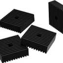 4 Pack Shock pad for air Compressor or Equipment Solid Rubber 4"x4"x1.2"
