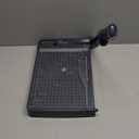 Firbon 12" Guillotine Paper Cutter, Heavy Duty 12-Sheet Capacity Trimmer for Cardstock, Photos, Scrapbooking, Office, Classroom, Studio (Gray)