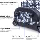 J World Sunrise Kids Rolling Backpack for Girls Boys. Roller Bookbag With Wheels For School, Camo