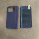 BXYJY for Google Pixel 10 Pro Fold Case, Slim with Stand, Front Privacy Screen Protector, Hinge Protection, Full Body Rugged Hard Cover, Shockproof Protective Phone Case for Pixel 10 Pro Fold, Blue