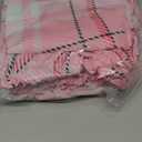 Round Fitted Tablecloth with Elastic Edge for Up to 37"-44" Round Table, Waterproof Tablecover for Camping, Indoor, Outdoor, Holiday, Summer, Pink Checker