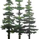 Metal Tree Wall Decor,Cabin & Rustic Wall Decor for Home Office Farmhouse, Indoors & Outdoors(Green)