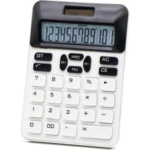 OFFIDIX 12 Digits Calculator Desktop Large LCD Display and Big Buttons,Solar Standard Function Calculator for Office School Home